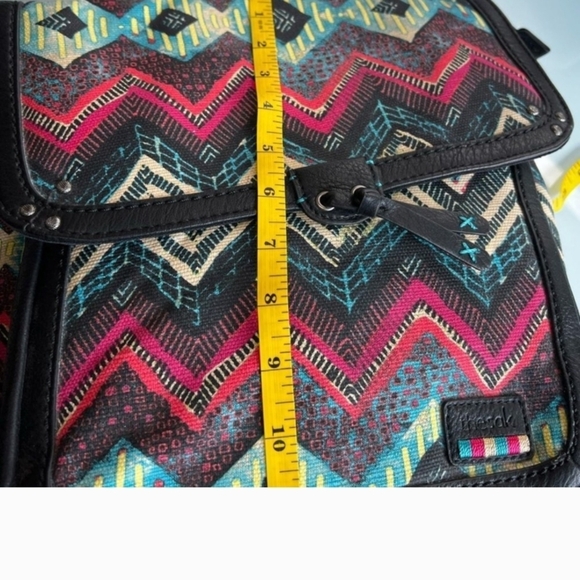The Sak Colorful Aztec Print Women's Backpack / Crossbody Bag - Picture 6 of 8